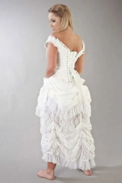 Burleska Duchess Overbust Corset With Straps In Scroll Brocade -Burleska shop duchess overbust corset with straps in scroll brocade burleska 5 300x