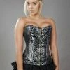 Burleska Elegant C-lock Steel Boned Overbust Corset In King Brocade