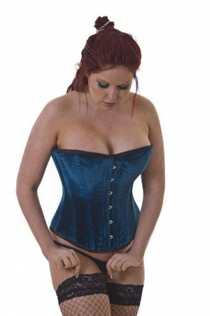 Burleska Elegant Overbust Steel Boned Corset In Velvet 7 Burleska Elegant Overbust Steel Boned Corset In Velvet - Image 5