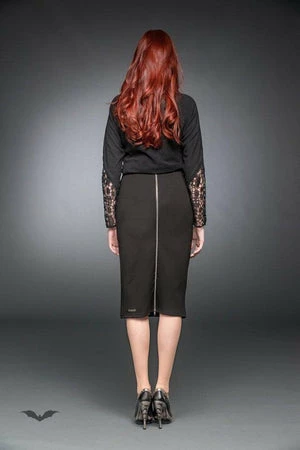 Queen Of Darkness Elegant Pencil-Skirt 4 Queen Of Darkness Elegant Pencil-Skirt - Image 2