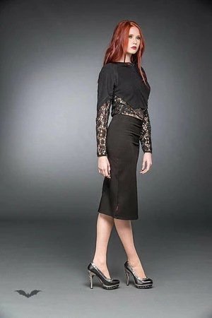 Queen Of Darkness Elegant Pencil-Skirt 6 Queen Of Darkness Elegant Pencil-Skirt - Image 4