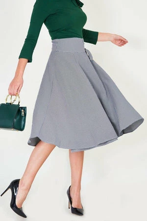 Voodoo Vixen Elizabeth Curved Waist Bow Skirt 5 Voodoo Vixen Elizabeth Curved Waist Bow Skirt - Image 3