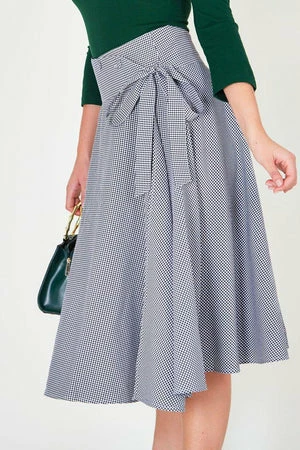 Voodoo Vixen Elizabeth Curved Waist Bow Skirt 6 Voodoo Vixen Elizabeth Curved Waist Bow Skirt - Image 4