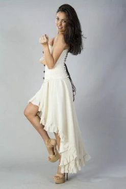 Burleska Elizium Victorian High Low Skirt In Chiffon -Burleska shop elizium victorian high low skirt in chiffon burleska 10 300x