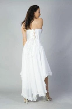 Burleska Elizium Victorian High Low Skirt In Chiffon -Burleska shop elizium victorian high low skirt in chiffon burleska 6 300x