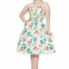 Voodoo Vixen Ella Tropical Print Halter Dress -Burleska shop ella tropical print halter dress voodoo vixen 300x