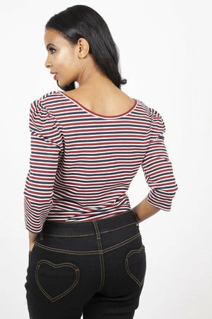 Voodoo Vixen Ellie Striped Dita Top 4 Voodoo Vixen Ellie Striped Dita Top - Image 2