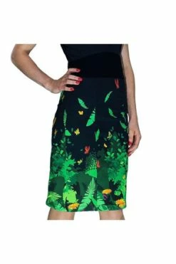 Dr Faust Enchanted Forest Butterflies Black Midi Dress - Ruby -Burleska shop enchanted forest butterflies black midi dress ruby dr faust 3 300x