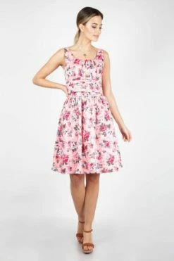 Voodoo Vixen Ethal Summer Dress -Burleska shop ethal pink floral summer dress dra 8549 pnk 01.88 1 080e11ee e7d2 4de3 8f8d d7f4906df31d 300x