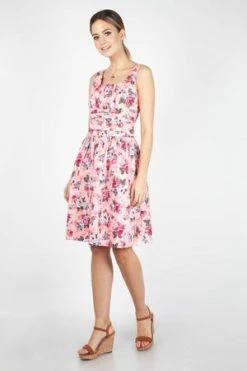 Voodoo Vixen Ethal Summer Dress -Burleska shop ethal pink floral summer dress dra 8549 pnk 02.88 300x
