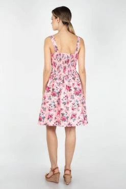 Voodoo Vixen Ethal Summer Dress -Burleska shop ethal pink floral summer dress dra 8549 pnk 04.88 300x