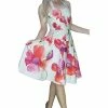 Dr Faust Field Poppy Flowers White Midi Dress - Talitha