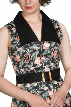 Banned Flamingo Honnie Flare Dress 14 Banned Flamingo Honnie Flare Dress -Burleska shop flamingo honnie flare dress banned 6 300x