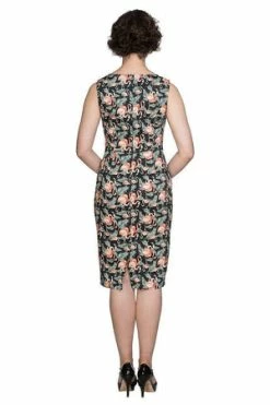 Banned Flamingo Honnie Pencil Dress -Burleska shop flamingo honnie pencil dress banned 2 300x