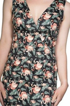Banned Flamingo Honnie Pencil Dress -Burleska shop flamingo honnie pencil dress banned 4 300x