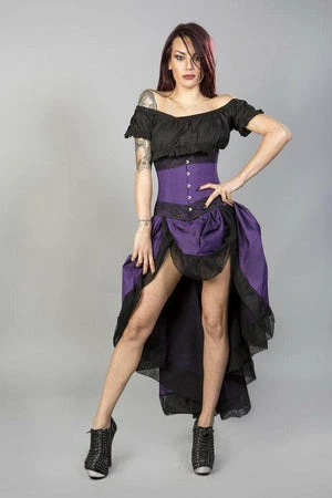 Burleska Flavia Goth Or Steampunk Skirt In Taffeta 12 Burleska Flavia Goth Or Steampunk Skirt In Taffeta - Image 10