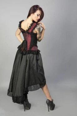 Burleska Flavia Goth Or Steampunk Skirt In Taffeta 14 Burleska Flavia Goth Or Steampunk Skirt In Taffeta -Burleska shop flavia goth or steampunk skirt in taffeta burleska 2 300x