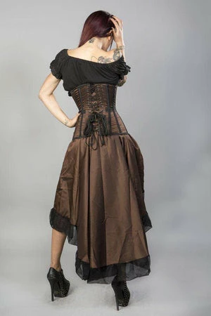 Burleska Flavia Goth Or Steampunk Skirt In Taffeta 7 Burleska Flavia Goth Or Steampunk Skirt In Taffeta - Image 5