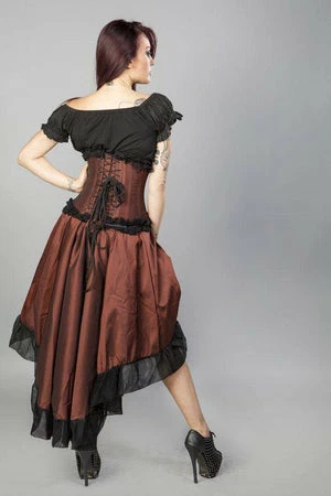 Burleska Flavia Goth Or Steampunk Skirt In Taffeta 9 Burleska Flavia Goth Or Steampunk Skirt In Taffeta - Image 7