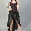 Burleska Flavia Goth Or Steampunk Skirt In Taffeta
