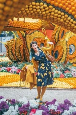 Voodoo Vixen Flora Calla Lily 40s Style Dress -Burleska shop flora calla lily 40s style dress voodoo vixen 6 300x