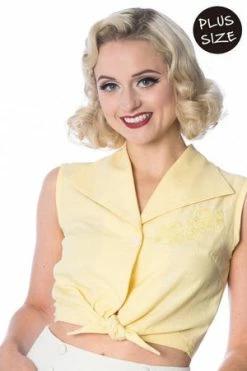 Banned Floral Days Plus Size Tie Shirt -Burleska shop floral days plus size tie shirt banned 3 300x