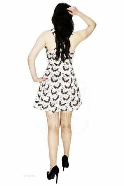 Dr Faust Flying Red Hearts Mini Dress - Lillian -Burleska shop flying red hearts mini dress lillian dr faust 3 300x