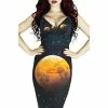 Dr Faust Full Blood Moon Night Sky Midi Dress - Amaris 1 Dr Faust Full Blood Moon Night Sky Midi Dress - Amaris -Burleska shop full blood moon night sky midi dress amaris dr faust 300x