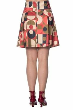 Banned Geo Circles Skirt -Burleska shop geo circles skirt banned 2 300x
