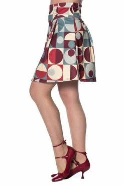 Banned Geo Circles Skirt -Burleska shop geo circles skirt banned 7 300x