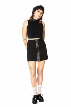 Banned Glam Goth Bodycon Skirt -Burleska shop glam goth bodycon skirt banned 4 300x