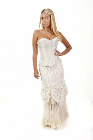 Burleska Glamour Overbust Burlesque Corset In King Brocade 4 Burleska Glamour Overbust Burlesque Corset In King Brocade - Image 3