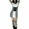 Dr Faust Gorgeous Monochrome Dress - Mila