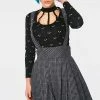 Jawbreaker Grey Days High Waisted Skirt -Burleska shop grey days high waisted skirt ska 3404 04.864 300x