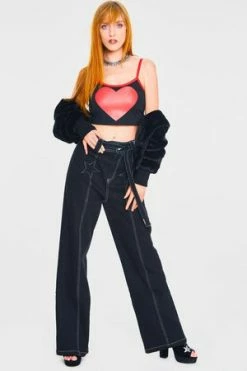 Jawbreaker Heart Throb Crop Top 10 Jawbreaker Heart Throb Crop Top -Burleska shop heart throb crop top jawbreaker 4 300x