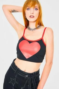 Jawbreaker Heart Throb Crop Top