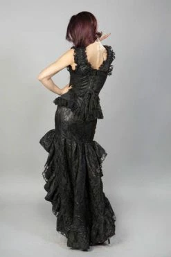 Burleska Helena Skirt In Satin & Lace Overlay 10 Burleska Helena Skirt In Satin & Lace Overlay -Burleska shop helena skirt in satin lace overlay burleska 2 300x