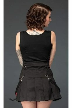 Queen Of Darkness High Waist Skirt With Removable Bondage - SK11-337/20-L -Burleska shop high waist skirt with removable bondage sk11 33720 l queen of darkness 2 300x