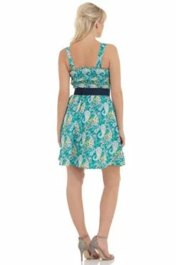 Voodoo Vixen Isra Blue Paisley Cotton Dress Dress 6 Voodoo Vixen Isra Blue Paisley Cotton Dress Dress -Burleska shop isra blue paisley cotton dress dress voodoo vixen 2 300x