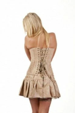 Burleska Kaizen Overbust Faux Leather Corset In Matte Vinyl -Burleska shop kaizen overbust faux leather corset in matte vinyl burleska 2 300x