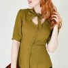 Voodoo Vixen Katherine 40s Style Green Blouse -Burleska shop katherine 40s style green blouse tpa 1914 grn 03.425 300x