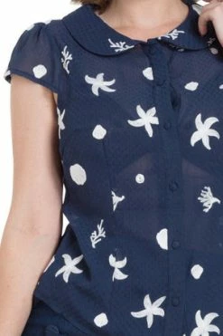 Voodoo Vixen Kelly Under-The-Sea Embroidered Top 7 Voodoo Vixen Kelly Under-The-Sea Embroidered Top -Burleska shop kelly under the sea embroidered top voodoo vixen 3 300x