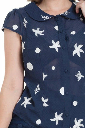 Voodoo Vixen Kelly Under-The-Sea Embroidered Top 5 Voodoo Vixen Kelly Under-The-Sea Embroidered Top - Image 3