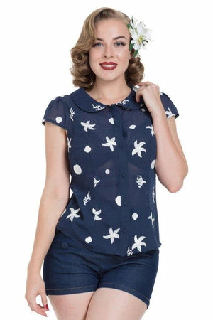 Voodoo Vixen Kelly Under-The-Sea Embroidered Top 3 Voodoo Vixen Kelly Under-The-Sea Embroidered Top