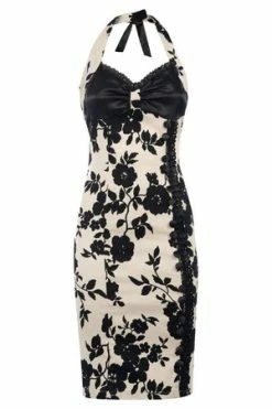 Voodoo Vixen Kiki Halter Neck Pencil Dress -Burleska shop kiki halter neck pencil dress voodoo vixen 3 300x