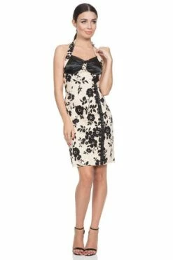 Voodoo Vixen Kiki Halter Neck Pencil Dress