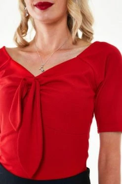 Voodoo Vixen Knit Pullover Front Tie Top -Burleska shop knit pullover front tie top voodoo vixen 5 300x