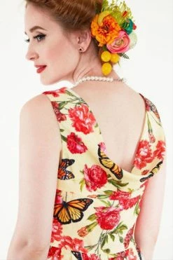 Voodoo Vixen Laura Butterfly Swing Dress 10 Voodoo Vixen Laura Butterfly Swing Dress -Burleska shop laura butterfly swing dress voodoo vixen 4 300x