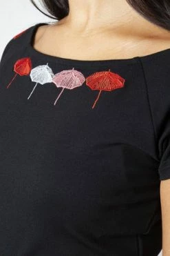 Voodoo Vixen Leah Parasole Knit Top -Burleska shop leah parasole knit top voodoo vixen 3 300x