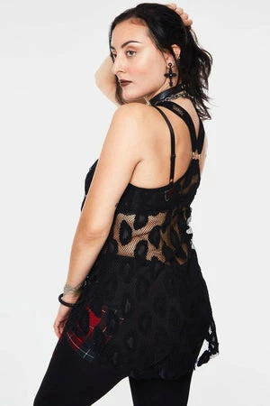 Jawbreaker Leo Mesh Sleeveless Top 4 Jawbreaker Leo Mesh Sleeveless Top - Image 2